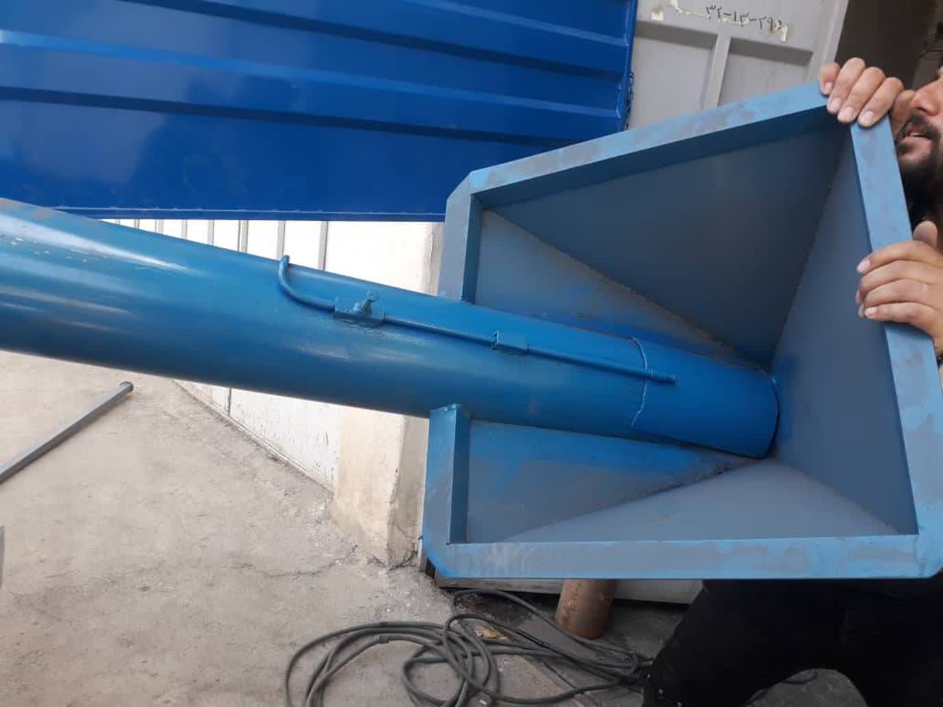  ماردون 6 اینچ 4 مترالکترو موتور 3 اسب 3 فاز مخزن ورودی 50 در 50 سانتی متری، انتقال قدرت تسمه پولی 2B